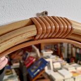 Rattan mirror