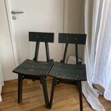 2 chaises de collection piet ein eek avec ikea