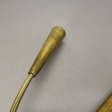 rare minimalist 53cm Brass Stilnovo Style Theatre Wall Light Sconce, Italy 1950s