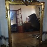 Old mirror in gilded stucco - 100x70cm