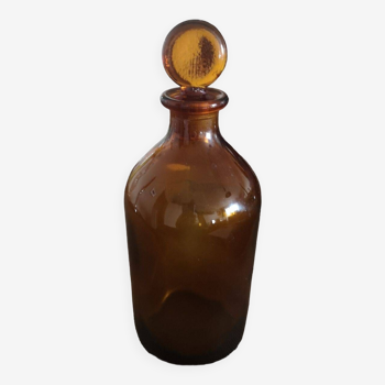 Amber glass apothecary bottle - 1st half of the 20th century