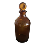 Flacon d'apothicaire en verre ambré - 1ère moitié 20ème siècle
