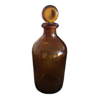 Amber glass apothecary bottle - 1st half of the 20th century