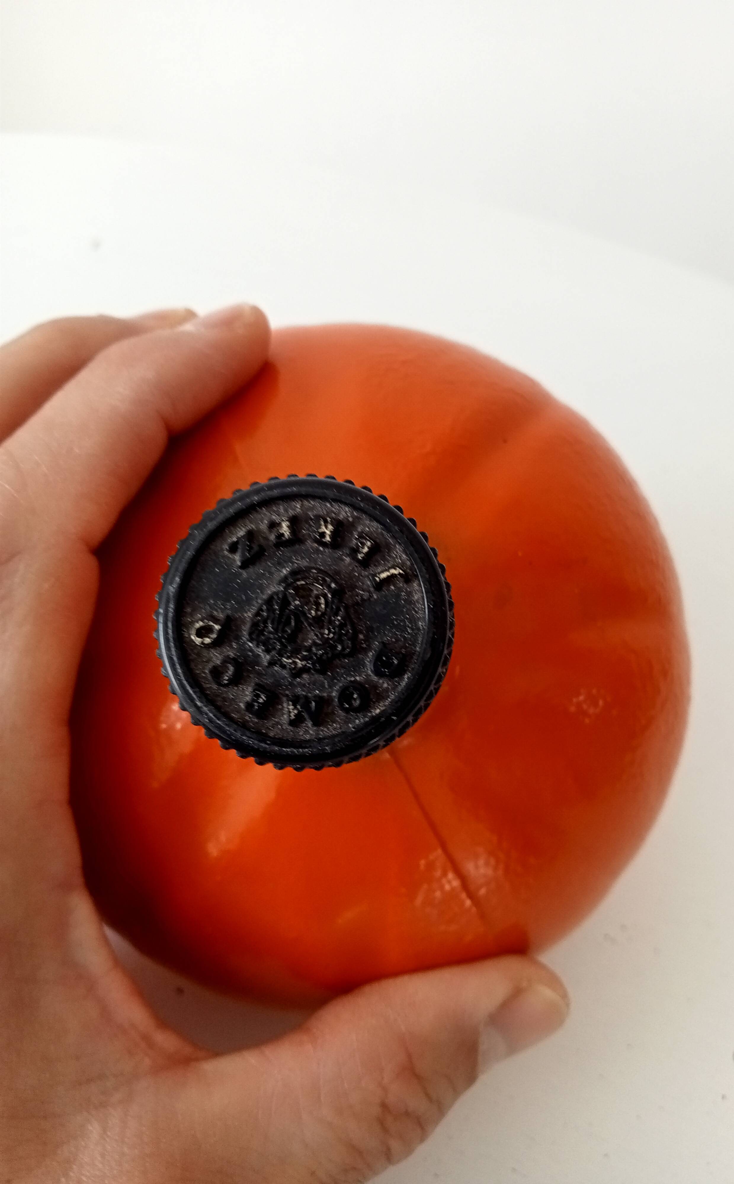 Vintage "pumpkin" bottle