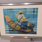 Vintage painting design 1970s