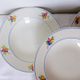 Set of 4 soup plates from the Gien factory, Nice model, in porcelain