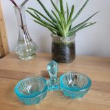 Blue glass saleron