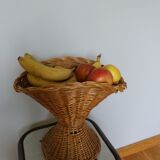 Rattan basket wicker vase cut