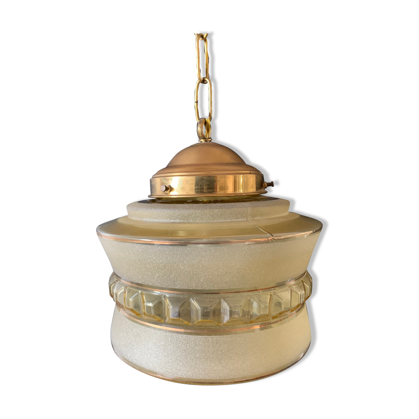 Vintage globe suspension