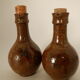 Flacons en grés huile et vinaigre