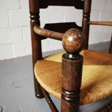 Paire de fauteuils en chêne, années 1940