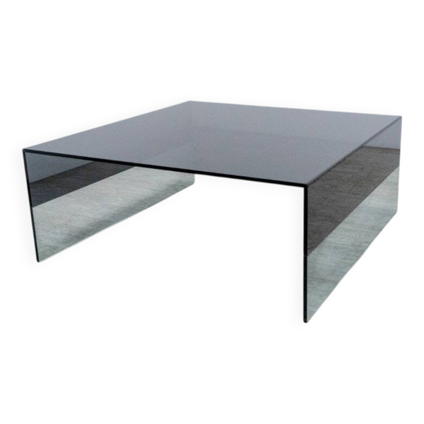 Table basse Haworth Smoke L100 en Verre Noir