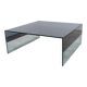 Haworth Smoke L100 Coffee Table in Black Glass