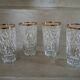 4 vintage water glasses
