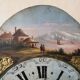 Pendule mouvement horloge hollandaise dite chaise époque 18eme