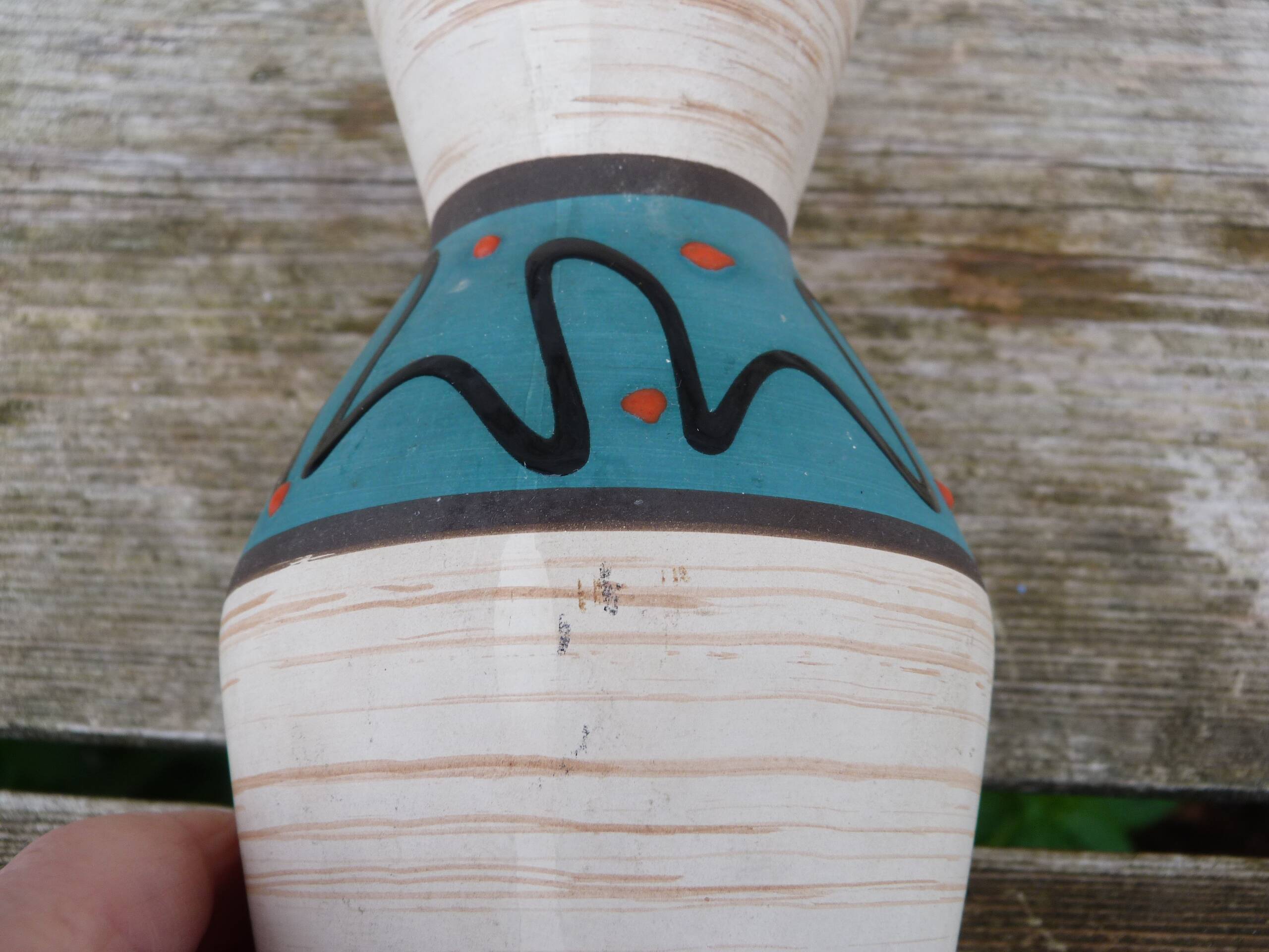 Vintage 1960s modernist ceramic vase