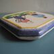 antique earthenware trivet from Pornic La Rochelle, vintage table trivet