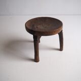 Wa-Hehe tribal carved tripod stool, Tanzania 1950s