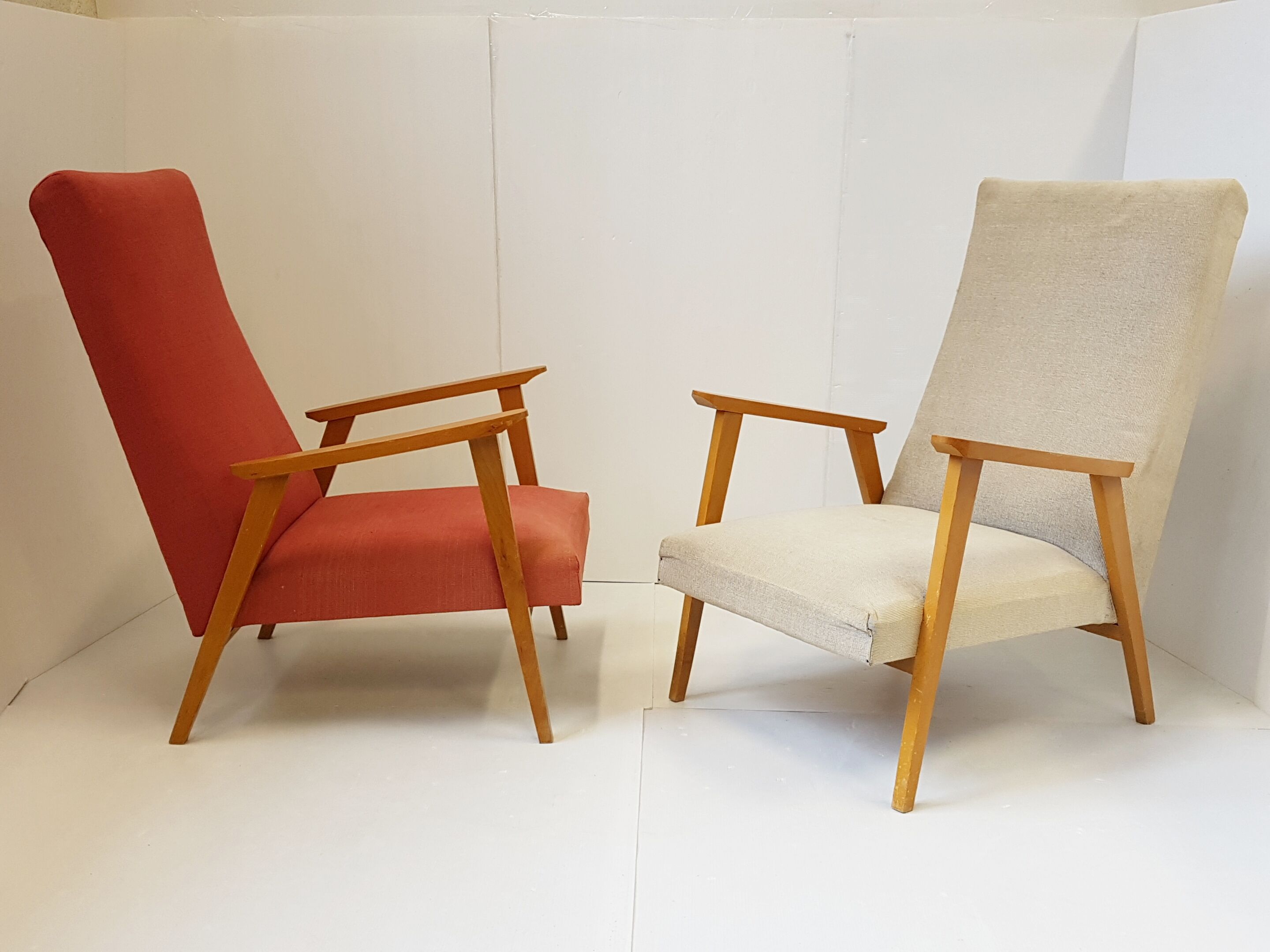 Pair of armchairs 1950 vintage