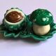 Vintage ceramic lot autumn salt pepper mushroom chestnut