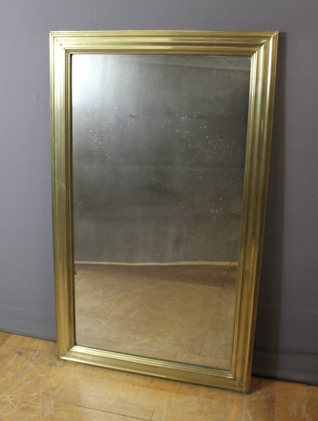 Bistro Mirror in Brass XIX