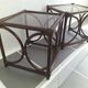 Rattan bedside tables