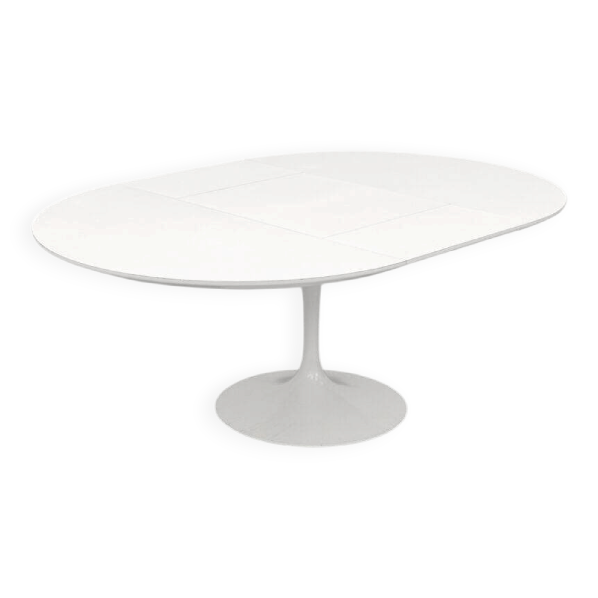 Extendable custom Knoll Tulip Dining Table, 1980