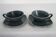 2 cups with saucers, New Time model, Boch Frères 1955