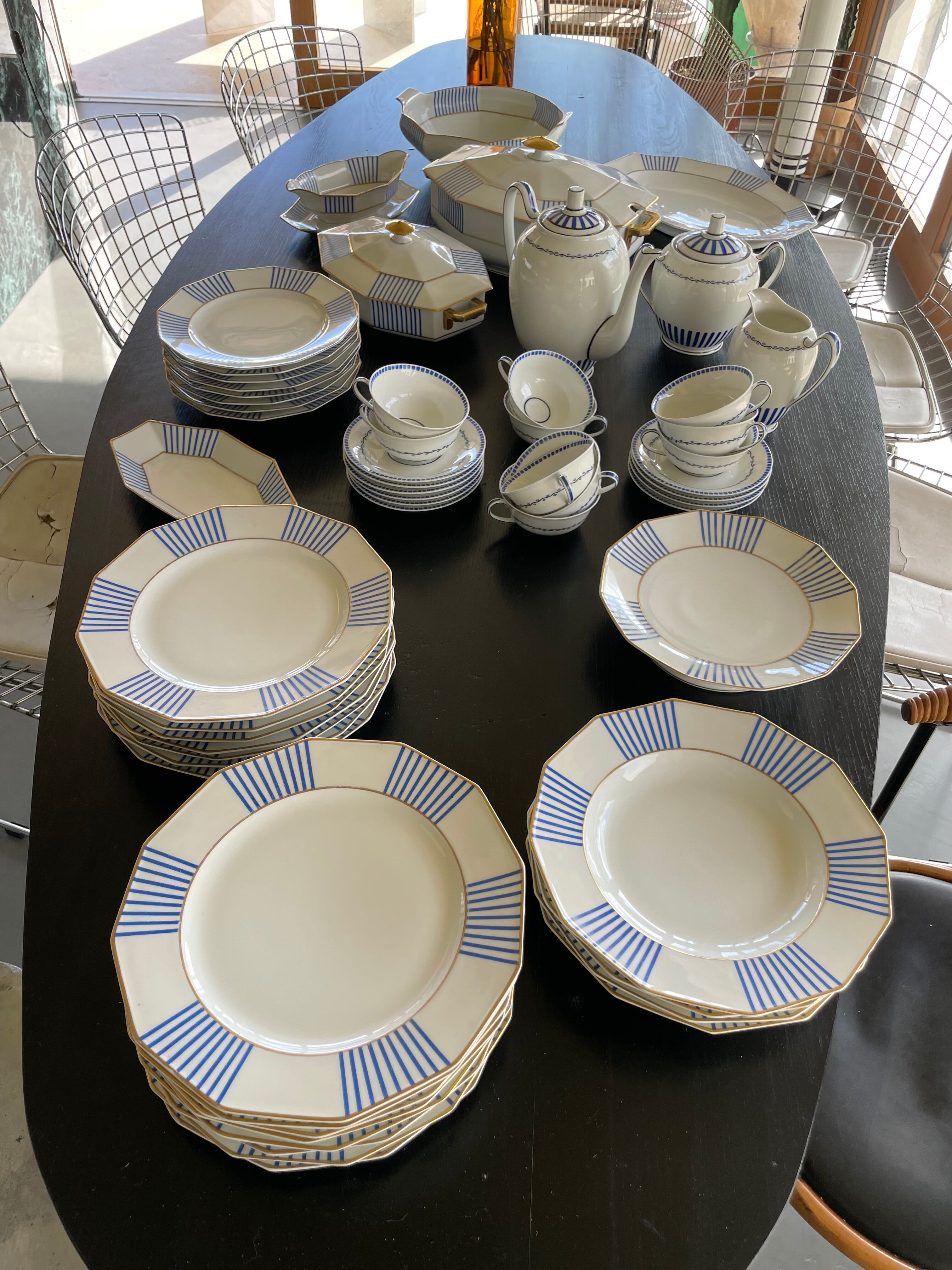 Set XXL crockery Limoges A.Lanternier