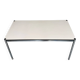 Bureau ou table design USM Haller plateau blanc structure métal
