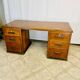 Wooden desk with pedestals