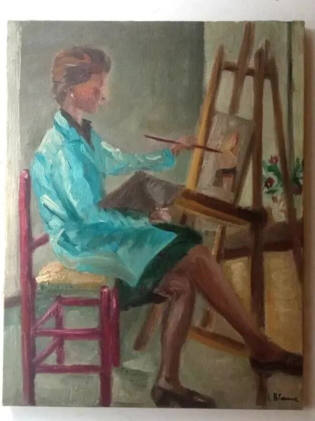 20th century Portrait of a Lady Painting