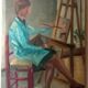 20th century Portrait of a Lady Painting