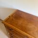 4-drawer chest in raw wood and chrome - art deco style