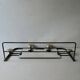 Wall-mounted coat rack with 4 hooks, 1 mirror and 1 hat rack