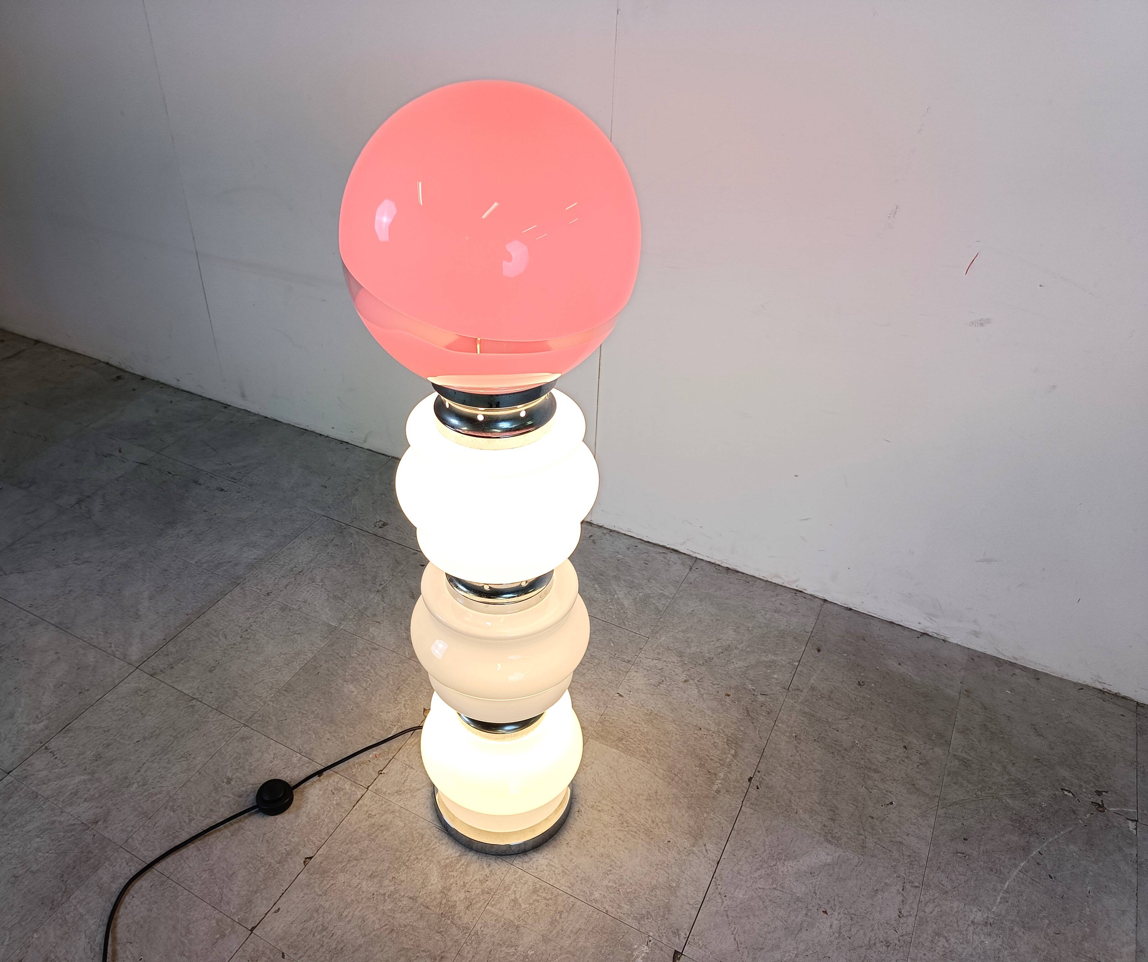 Vintage floor lamp by Mazzega, 1960s