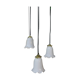 Suspension en opaline à dentelle