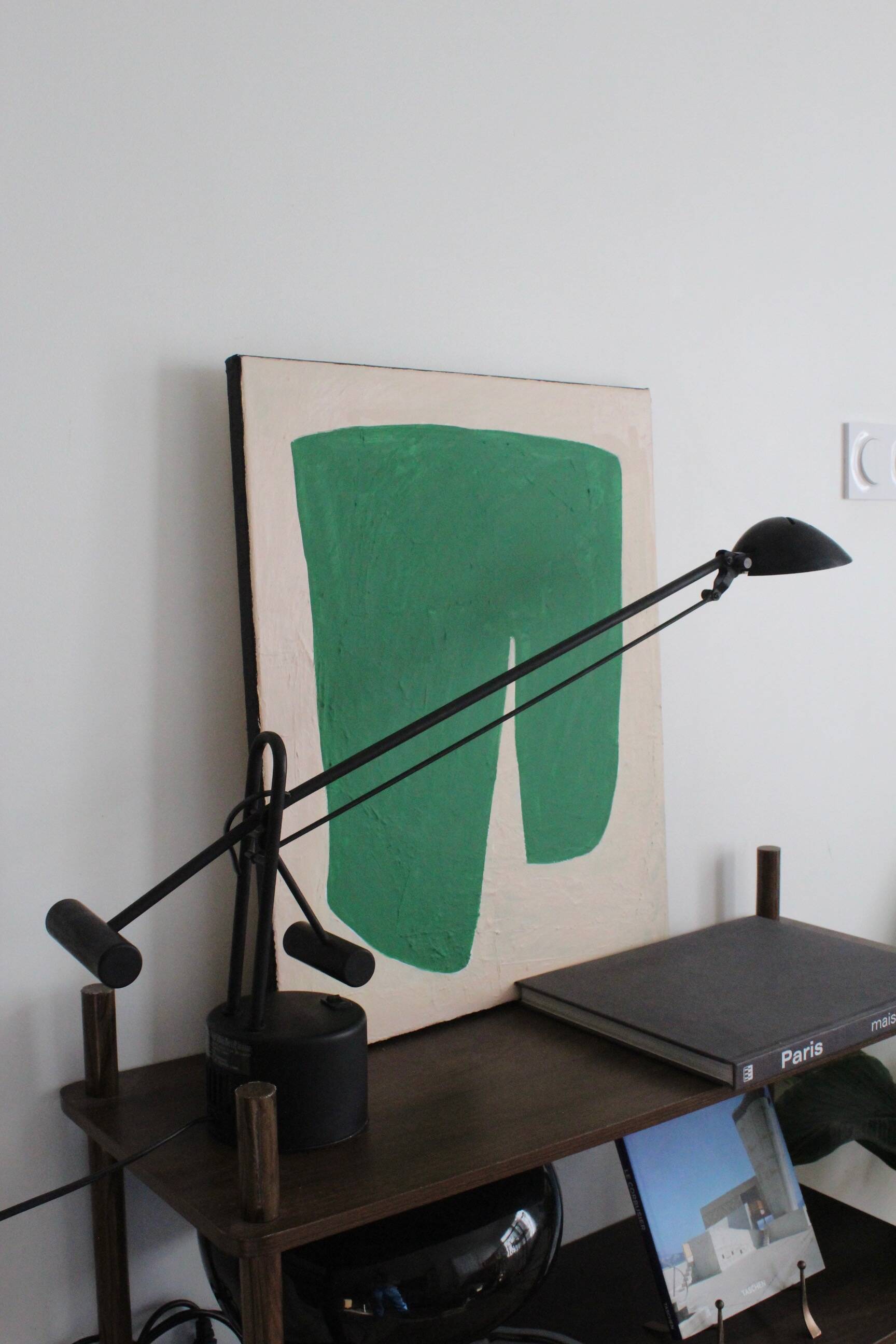 Acrylic on stretched canvas "good luck"