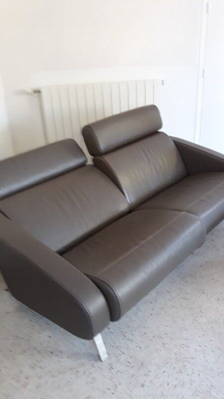 Sofa and 2 poufs, Steiner Faubourg model.