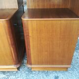 Walnut bedside tables