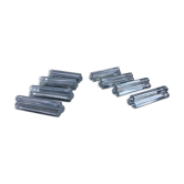 Set of 8 art deco crystal knife doors