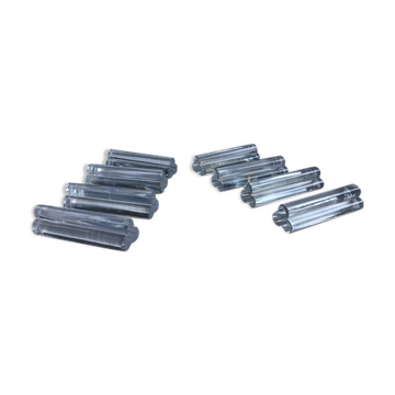 Set of 8 art deco crystal knife doors