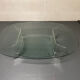 Space Age Italian modern Glass and Perspex Coffee Table, 1990s