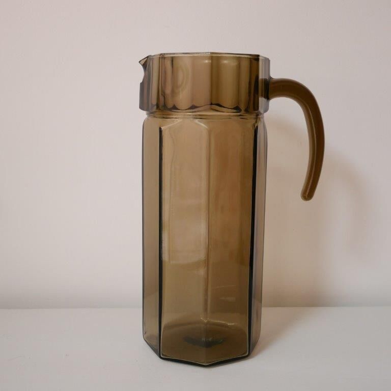 Smoked glass carafe