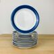 11 dessert plates ceramic starter Koka by Rörstrand Sweden, Scandinavian
