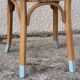 Vintage desk compass feet 1950 and its Baumann chair