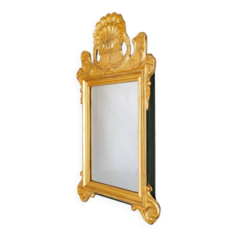 Shell mirror - Gilded Wood with Leaf - Mercury Ice - epoch: XVIIIth Century