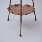 Présentoir à gâteaux antique en laiton, bambou et cuivre, acanthe, mouvement esthétique, Townshends, années 1880