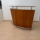 Mid-century bar in teak wood, metal and travertine, Italy, 1970