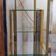 Kim MOLTZER illuminated bookcase in chromed metal.